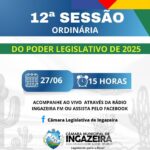 Câmara de Ingazeira realiza 12ª Reunião Ordinária do 1º Período Legislativo de 2025 nesta sexta (27)