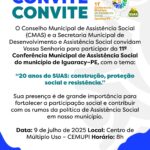 Prefeitura de Iguaracy promove 11ª Conferência Municipal de Assistência Social para fortalecer a política social no município