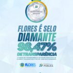 Flores conquista Selo Diamante em Transparência com 98,47% de índice