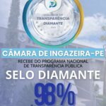 Câmara de Ingazeira conquista Selo Diamante de Transparência Pública 2025