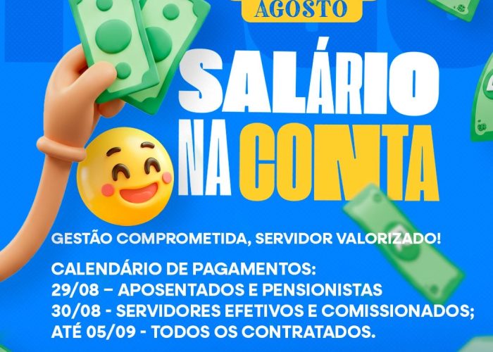 Salário de Agosto Pago com Pontualidade em Solidão Gestão reforça compromisso com valorização do servidor público municipal