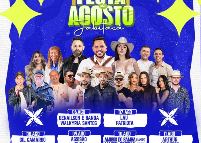 Prefeitura de Iguaracy, divulga programação da festa de agosto em Jabitacá
