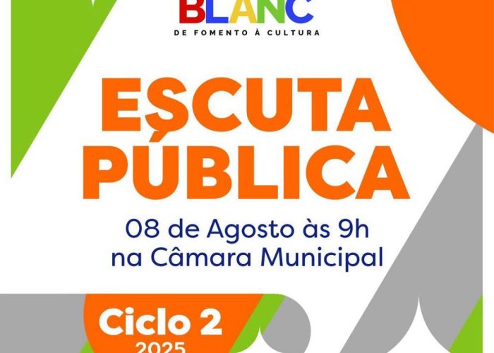 Ingazeira realiza Escuta Pública da Política Nacional Aldir Blanc no próximo dia 8 de agosto