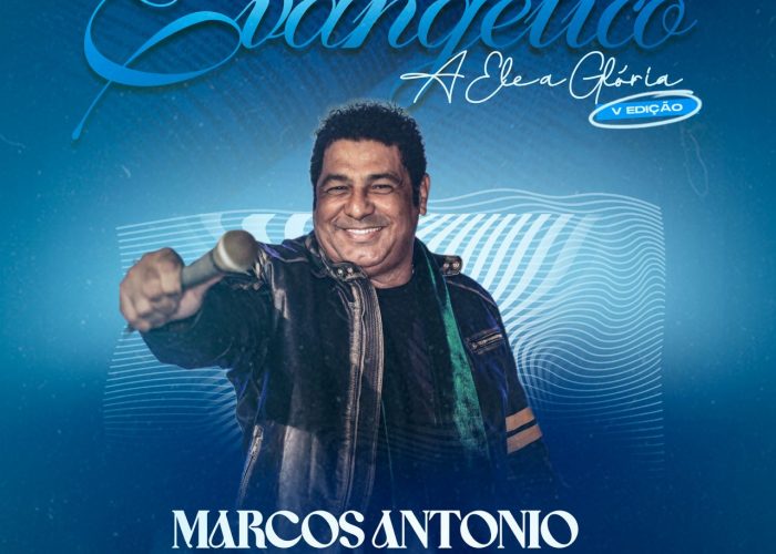 Marcos Antônio é atração confirmada no Dia do Evangélico em Solidão Evento acontece no dia 20 de setembro, às 18h, na Praça de Eventos do município