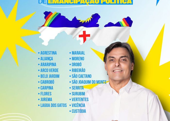 11 de Setembro: Marconi Santana parabeniza cidades aniversariantes de Pernambuco