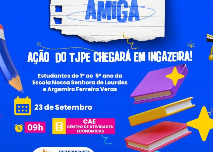 Livros, histórias e encantamento: Ingazeira recebe Oficina Literária do TJPE com Érica Montenegro