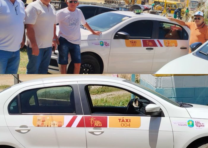 Táxis de São José do Egito ganham nova identidade visual com a marca Terra da Poesia