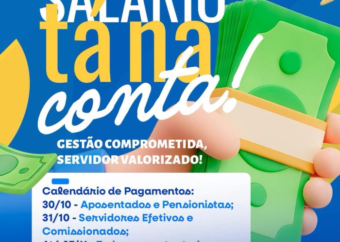 Prefeitura de Solidão realiza pagamento de outubro e valoriza servidores municipais