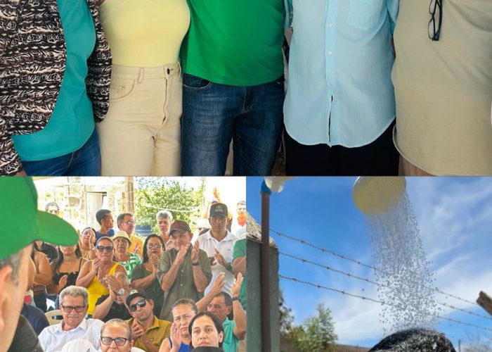 Fredson e Zé Marcos inauguram água do Papagaio e dão ordem de serviço para água do Sítio Açude da Porta