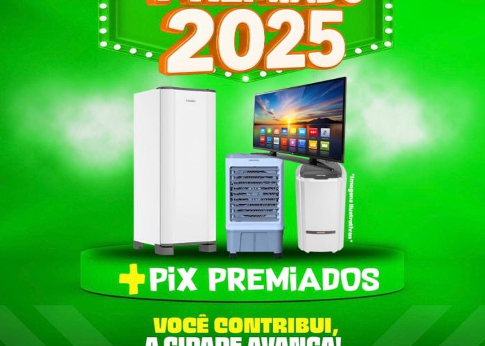 Ingazeira lança o IPTU Premiado 2025 com sorteio no dia da Emancipação Política