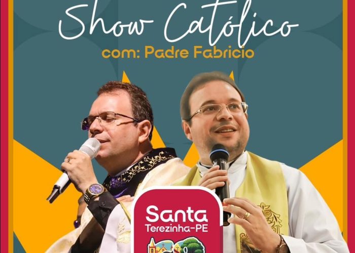Santa Terezinha anuncia show católico com Padre Fabrício na programação dos 62 anos do município