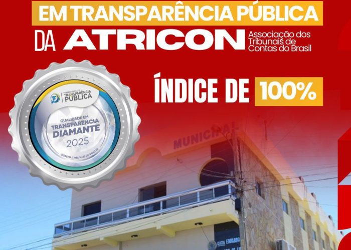 Câmara Municipal de Tabira conquista Selo Diamante no Programa Nacional de Transparência Pública