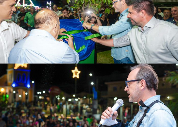 Noite de festa em Riacho do Meio: Fredson e Zé Marcos Inauguram Nova Praça