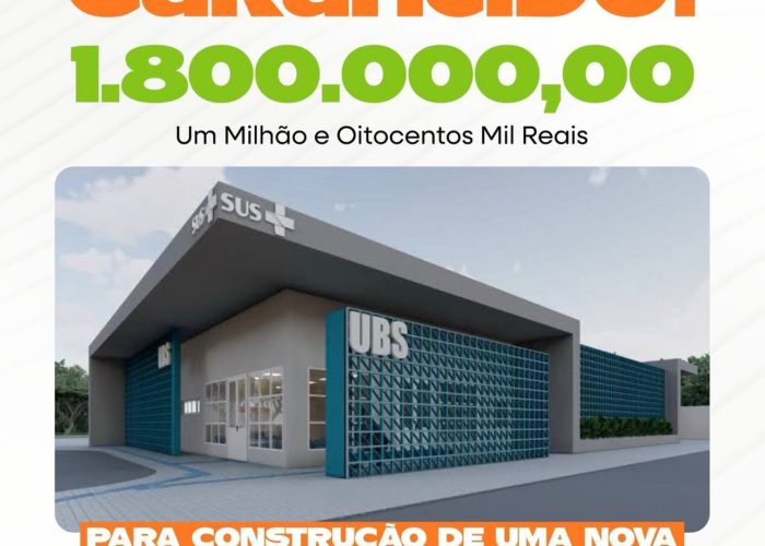 Ingazeira garante R$ 1,8 milhão para construção de nova UBS na sede do município