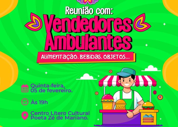 Prefeitura de Tabira realiza reunião com vendedores ambulantes para o Carnaval 2026