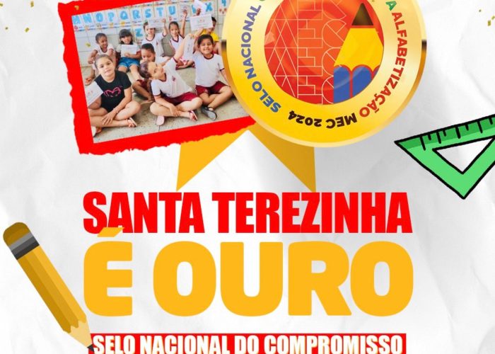 Santa Terezinha conquista Selo Ouro do MEC e vive momento histórico na Educação